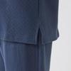 Gunze KAIMIN NAVI Comfortable Sleep Long Sleeve Pants with Diamond Quilted Navy GL4514 Pajamas, Navi, Design, Blue,