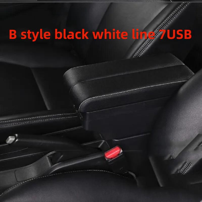 Для Peugeot 206 /207 Подлокотник Салонные Детали Центральная Консоль Автомобиля С Выдвижным Подстаканником Большое Пространство Двухъярусный USB DOMEN