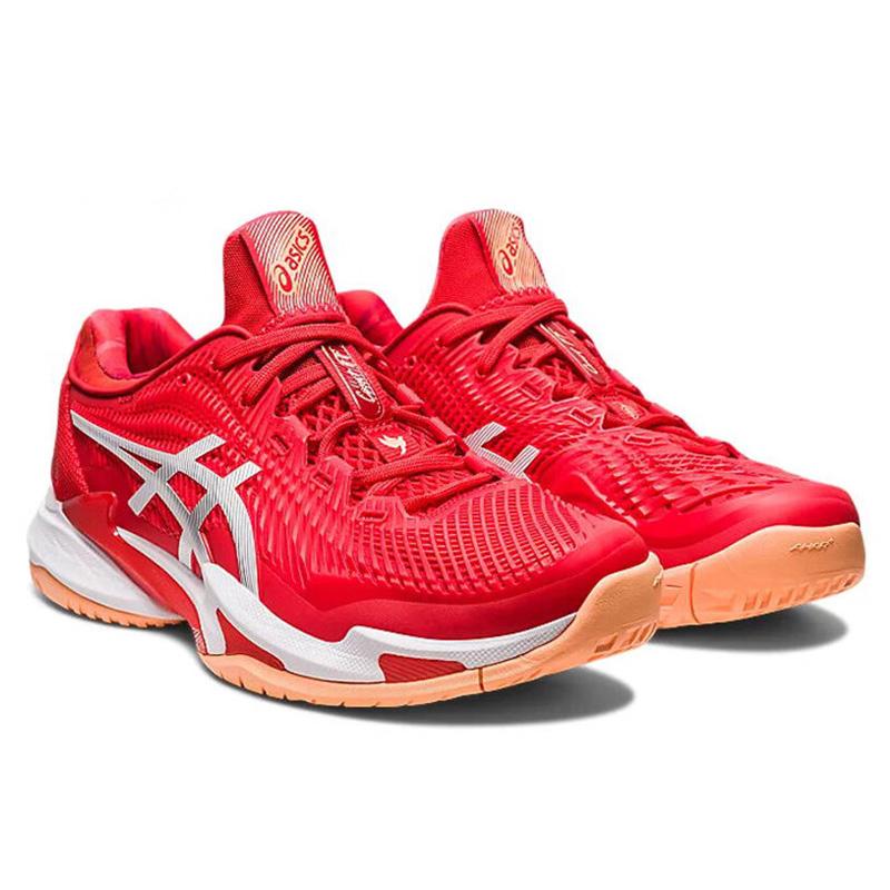 Asics Court FF 'Novak Pack' (Unisex) Fiery Red / White Tennis Shoes 1041A363 961