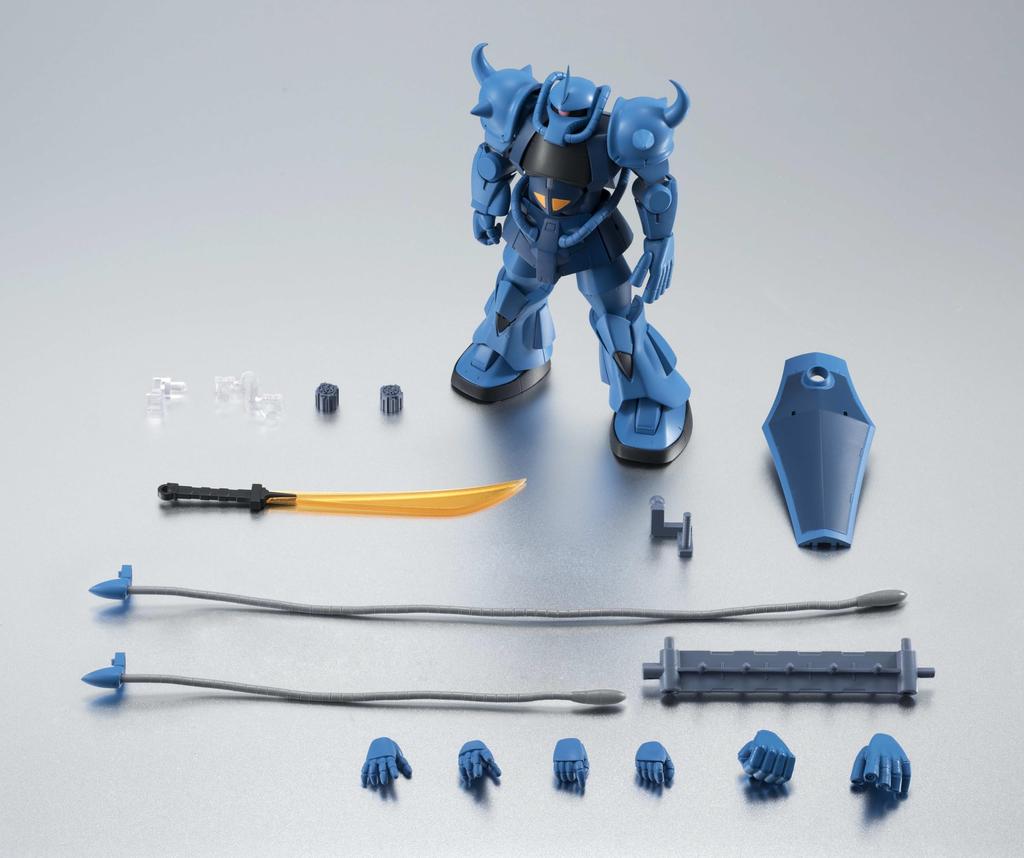 TAMASHII NATIONS Мобильный костюм ROBOT Spirits Gundam MS-07B Gouf ver. АНИМЕ. (Версия для перепродажи) приблизительно. Подвижная фигура толщиной 125 мм, окрашенная из ПВХ и АБС-пластика