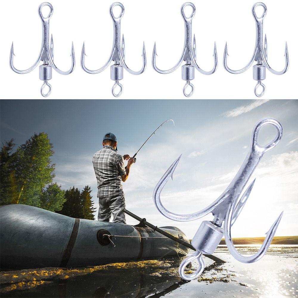 HOT Sharp Lure Turn Ring Sequins Carbon Steel Jigging Bait Fishing Hook