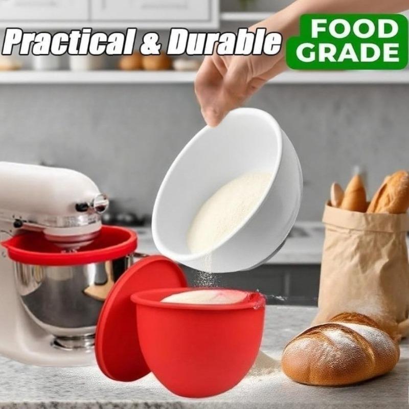 Силиконовые вкладыши MixAid для кухонных комбайнов KitchenAid с наклонной головкой 5 кварт. Замена чаш не требуется. (Не для моделей с подъемной чашей) С губкой