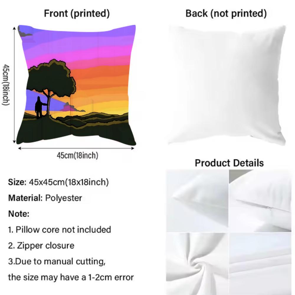 Quirky The Big Lez Show Cushion Cover Pattern Printed Pillowcase for Living Room Sofa Cushion Cover & Bedroom Decor