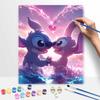 Disney Набор для рисования «Стич Любовь» Декор для дома на стену Ручной работы Подарок Лило и Стич Романтическая картина для пар В гостиную Поделка своими руками 130