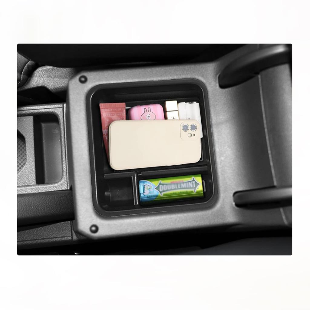 [BIXUAN] Консольный ящик T-Cross, подставка для хранения вещей, подставка для хранения вещей в подлокотнике с резиновым нескользящим ковриком, подходит для моделей автомобилей, идеально подходит для