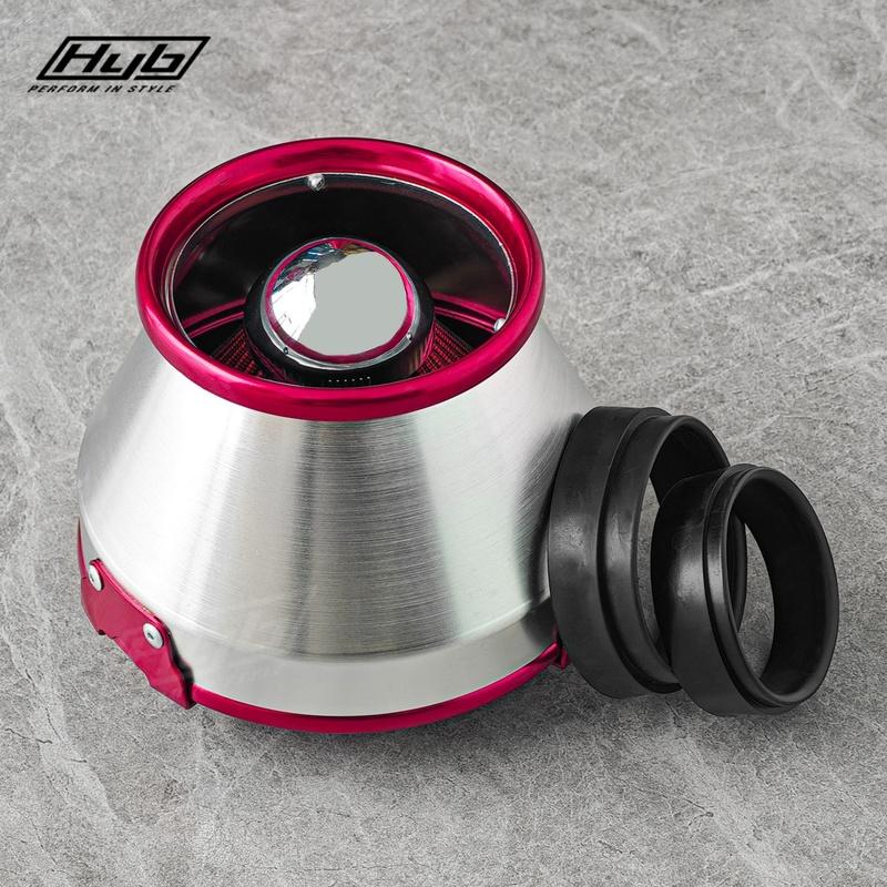3INCH Air Filter Cold Intake Universal Kit Cone Sport Racing Filter Performance Engine 76mm Aluminum Cover High Flow
