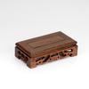 1pc Vintage-Style Storage Shelf Handmade Wood Teapot Stand Base Wooden Display Trays Miniatures Base