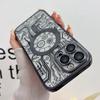 Модный узор с рисунком из линий для чехла MagSafe для iPhone 15 14 13 12 11 Pro Max 15 Plus, защитный чехол для стеклянного объектива камеры