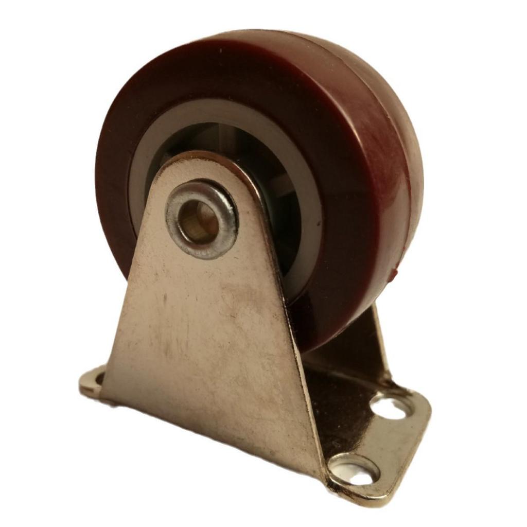 Red Polyurethane Swivel Caster Wheel for Furniture (Light-Duty)