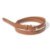 Halden (W) Chic Gold Bell Buckle Cowhide Leather Belt (T016_tan)