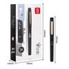 Deli 1.0mm Black Gel Pens, Bullet Tip, 12-Pack