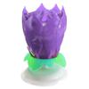 Bougie Anniversaire - Art Candle - Lotus Rotatif - Musical - Violet - Pour Enfant