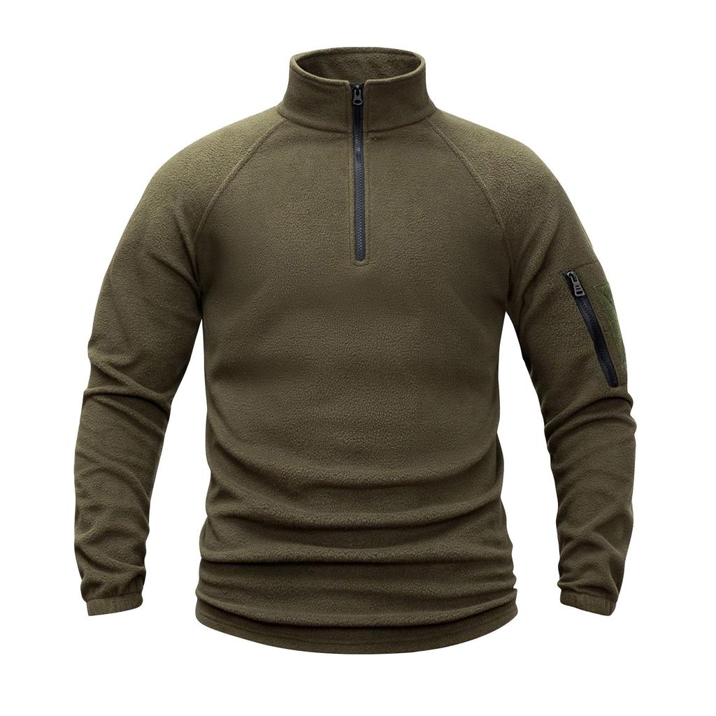 Men's Sweatshirt Loose Solid Color Outdoor Warm Breathable T-Shirt Top