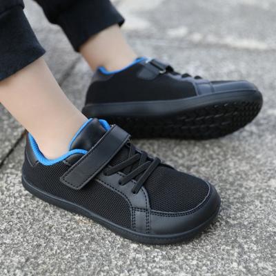 Осенне-зимние детские низкие кроссовки с широким носком Fly Woven Velcro повседневные модные кроссовки