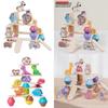 Wooden Animal Stacking Toy With Water Based Paint For Child Development And Parent Child Interaction