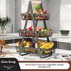 Modern Nordic Multi-Layer Detachable Fruit Vegetable Basket Storage Rack Kitchen Counter Organizer with Handle