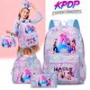 3 шт. KPop Охотники на демонов Набор: Рюкзак, Сумка для ланча, Школьная сумка, Пенал Девочка В школу Идеальный подарок Отдых Мочила Подростки Дорожные сумки