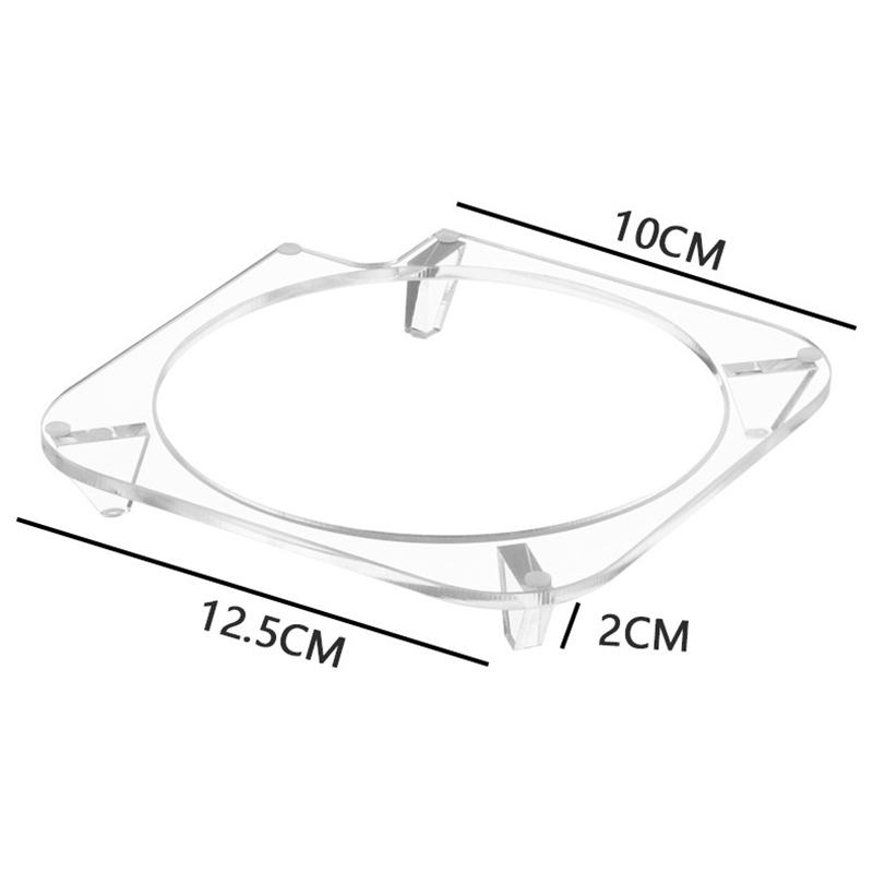 Anti-Slip Mini Desktop Computer Holder For Mac Mini M4 2024 Transparent Cooling Pc Stand Bracket Base