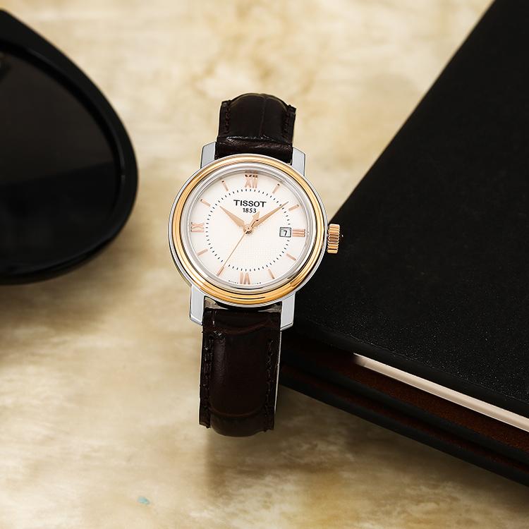 Tissot Коллекция Harbor Кварцевый механизм Водонепроницаемость 50 метров Женские часы 29 мм Белый циферблат T097.010.26.118.00