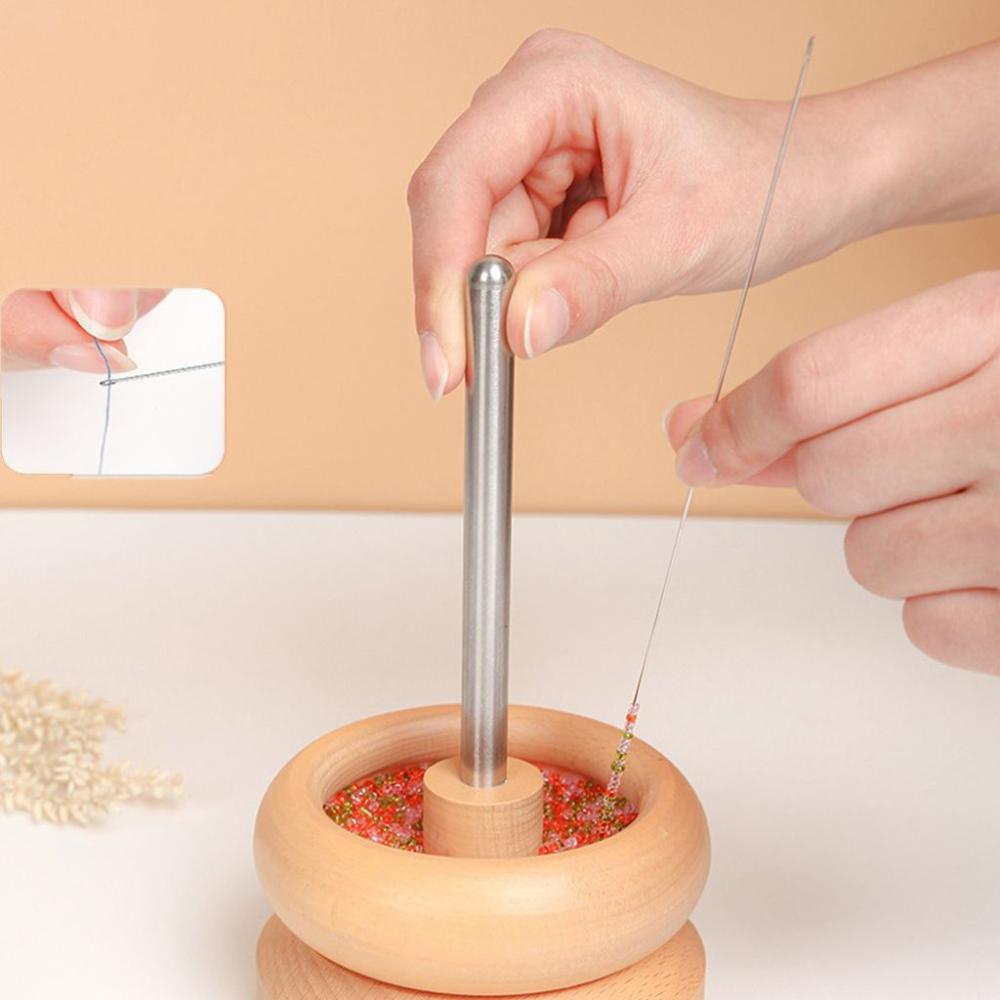 Stainless Steel Crafts Thin Bead Needles DIY Accessories Sewing Tools Curved Beading Needles