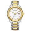 Watch Citizen Collection Photovoltaic Waterproof Octagon White Gold Simple Silver [Citizen] Eco-Drive BM7624-82A Men's