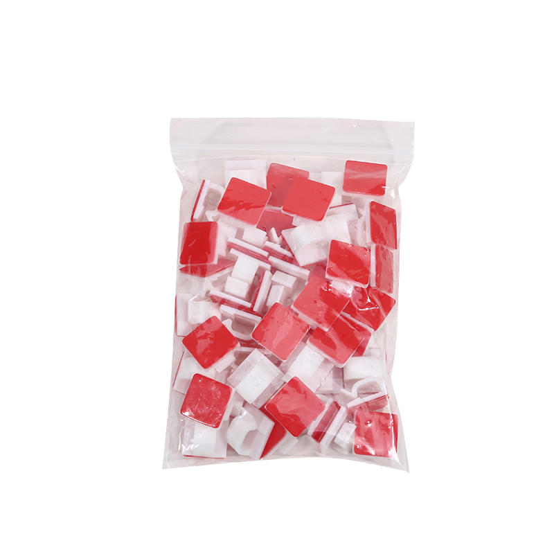 50Pcs Cable Clips Self Adhesive Cord Management Black Wire Holder Organizer Clamp Self-adhesive Car Wire Clip Accessories