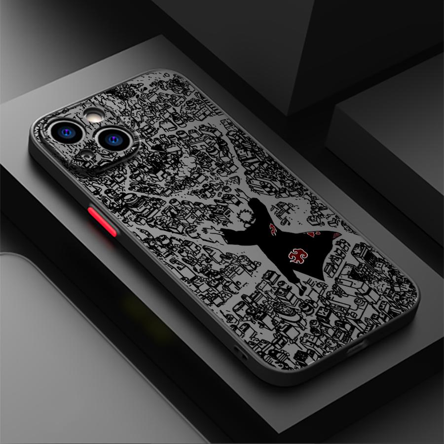 Matte Phone Cover Case for iPhone 14 12 11 X 15 Plus 13 Mini 16 Pro Max XR Cool Anime Characters