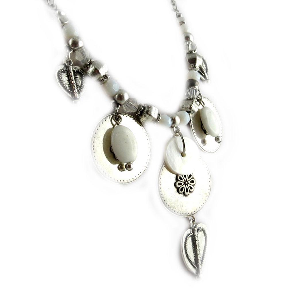 Les Trésors De Lily [E2054] - Дизайнерское колье «Воспоминания о прошлом» Белый Черный