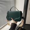 Модные Универсальные Женские Плечевые Сумки из Искусственной Кожи Портативные для Прогулок Женская Регулируемая Сумка через Плечо Простая Однотонная Женская Сумка-Седло
