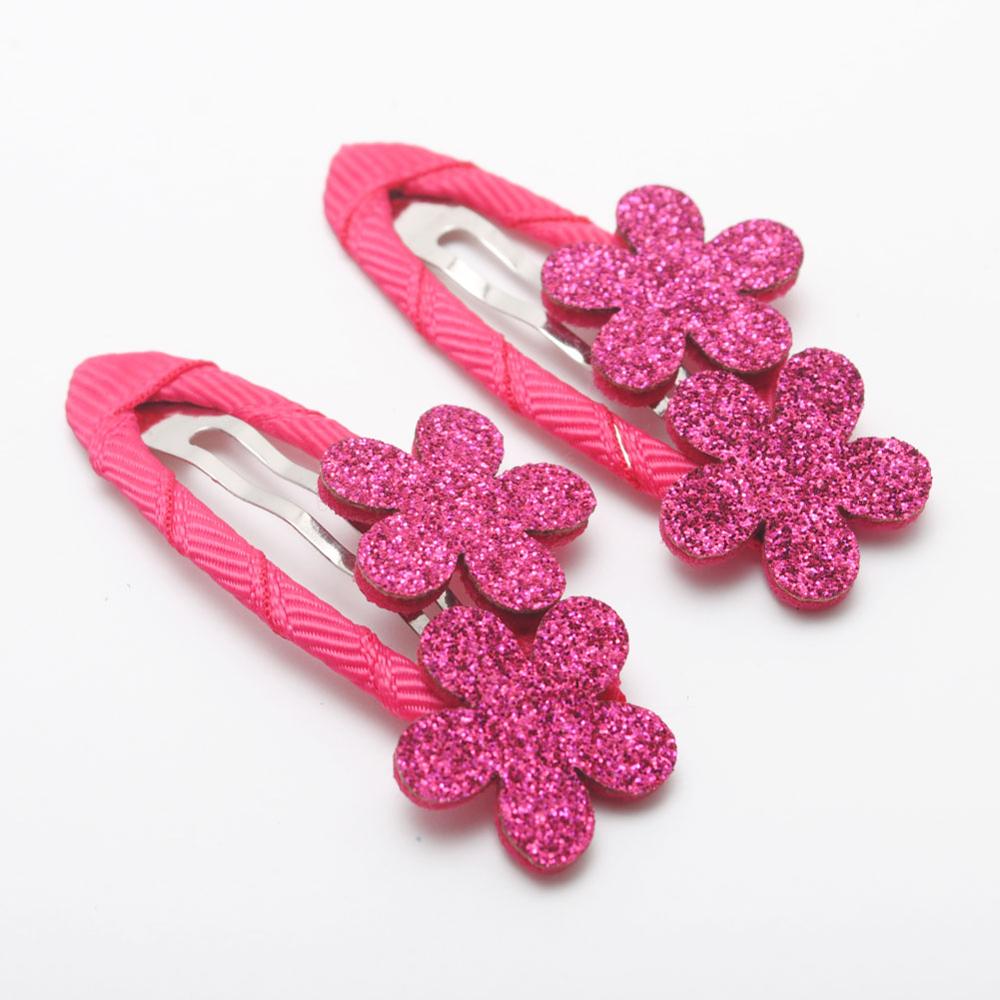 Girls Hairpins Star Heart 5CM Hair Clips Children Hair Accessories Princess Cute Glittering BB Girls Hairclips