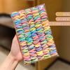 1 Pack of 300 Colored Elastic Elastic Hair Accessories for Little Girls, Children's Hair Rings