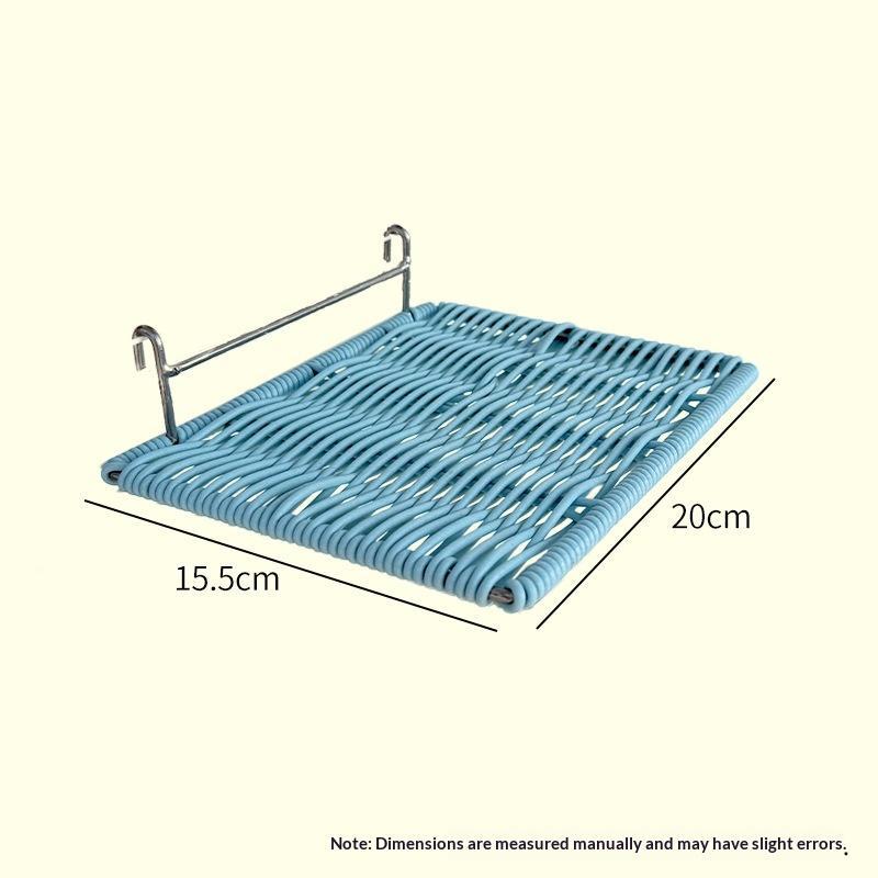 1Pcs Iimitation Rattan Weaving Parrot Perch Rest Wear Resistant Bite Resistant Jumping Platform Breathable Bird Resting Platform