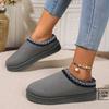Men/women Cotton Shoes 2024 Autumn/winter Fashion Snow Boots Size 44 Plush Comfort Anti Slip Platform Thick Bottom Cotton Shoes