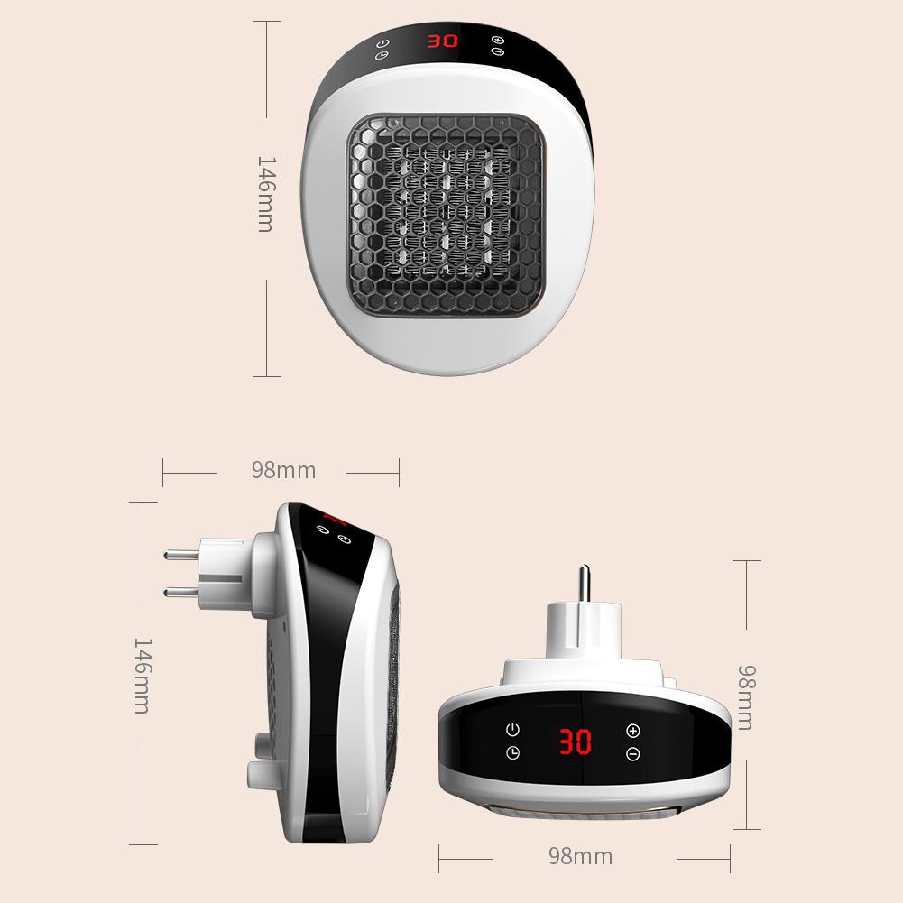 Новый мини-нагреватель мощностью 800 Вт для дома, небольшой ванной комнаты, смонтированный на PTC, электрический с настенными вентиляторами Cerami C3G3