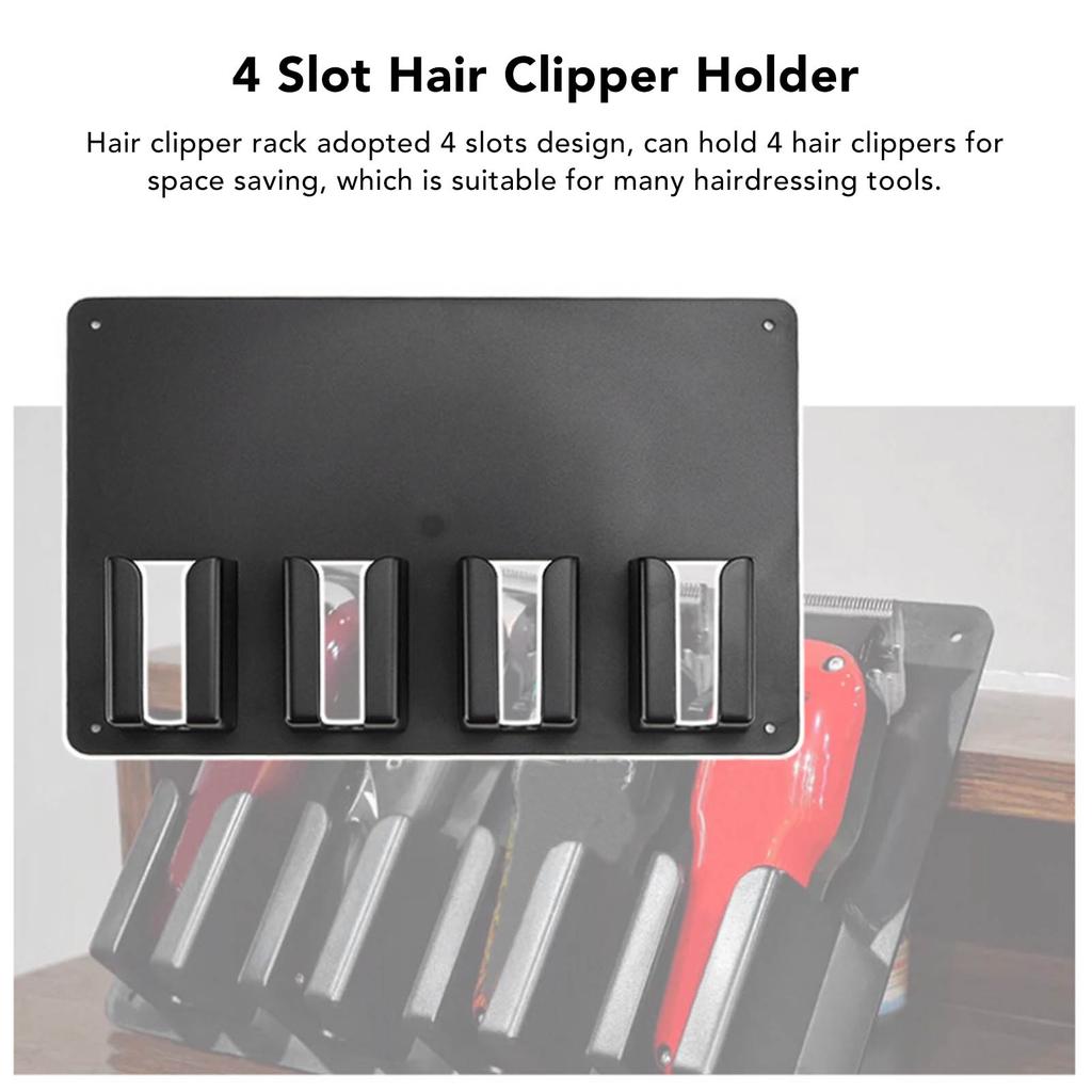 Держатель для машинки для стрижки волос 4 слота предотвращает скольжение стойка для хранения парикмахерской машинки для стрижки волос для парикмахерской