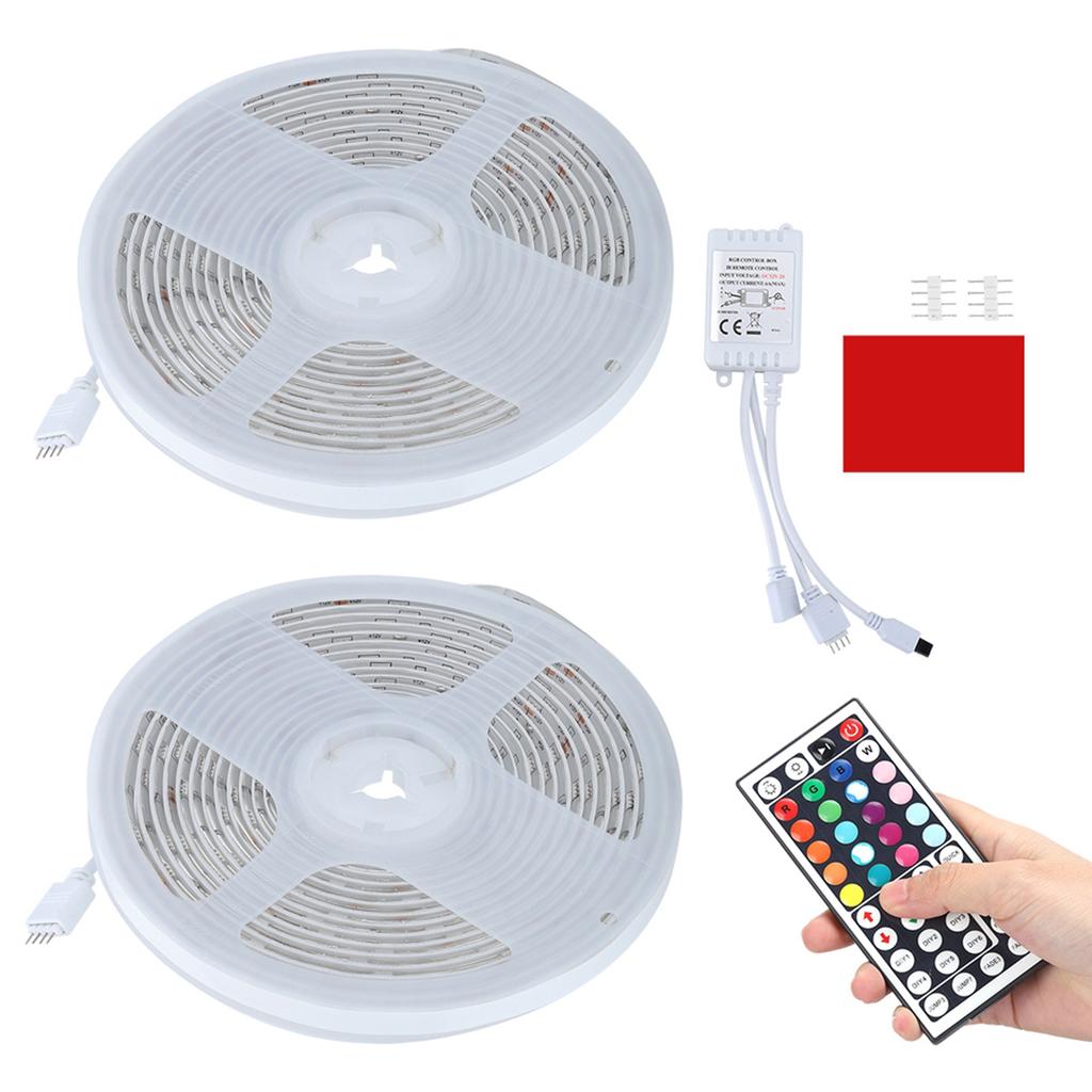 Светодиодная лента RGB длиной 10 м с дистанционным управлением на 44 клавиши