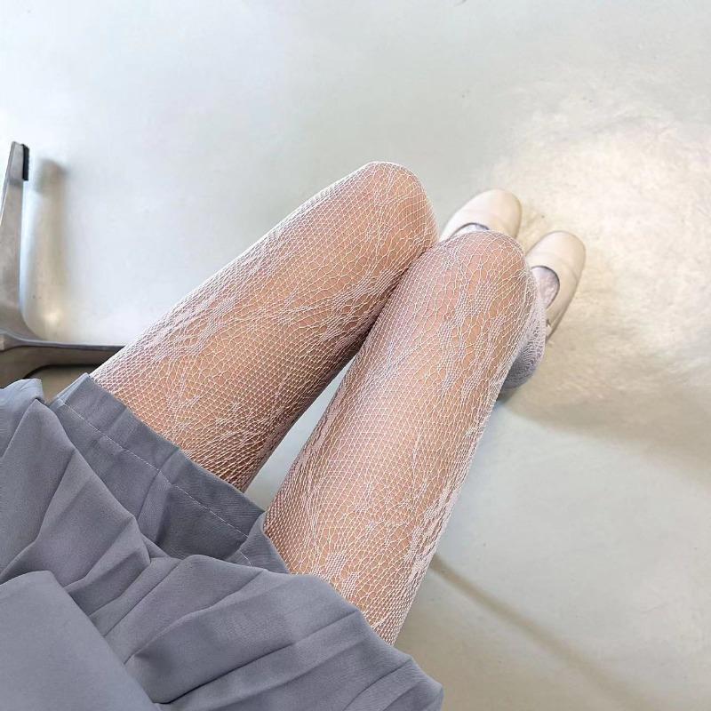 Новый дизайн готические девушки большие бабочки ажурные чулки ретро полые сетчатые розы нейлоновые колготки сетчатые чулки женские