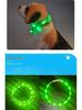 USB Rechargeable LED Dog Collar with Type C Port for Night Visibility
