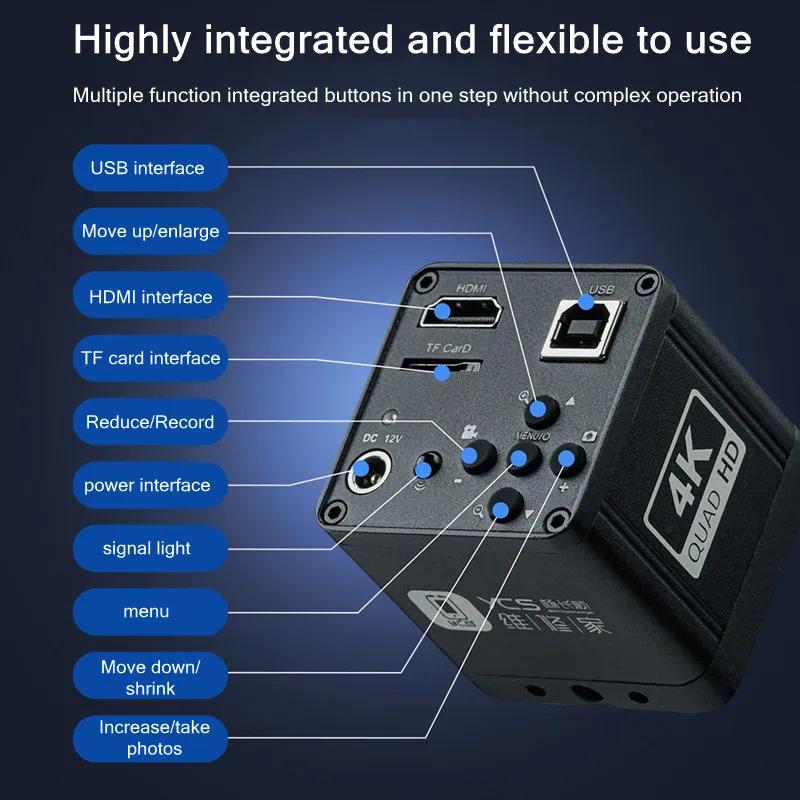 YCS 4K Y108 HDMI USB Промышленная камера для тринокулярного микроскопа, мобильных телефонов, ПК, печатных плат, микросхем, набор инструментов для пайки и ремонта
