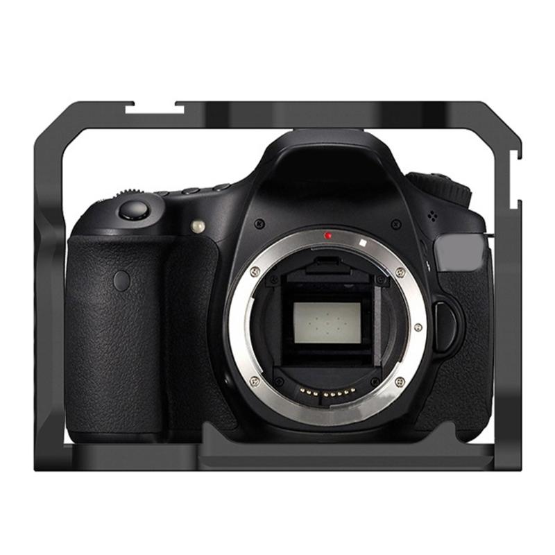 Клетка для DSLR-камеры для 70D/80D/90D, Алюминиевая конструкция, Интегрированный видеозажим, Множество резьбовых отверстий