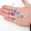 50PCS Butterfly Beads Czech Glass Loose Spacer Beads For Needlework Earrings Bracelet Jewelry Making Components Crafts DIY