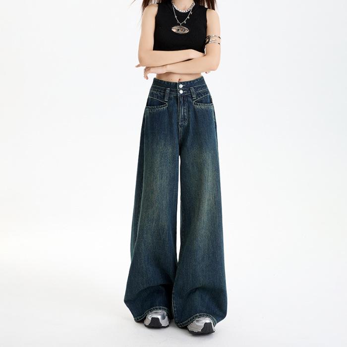 Ультрамягкие укороченные джинсовые кюлоты с высокой талией, стройнящие – Светло-голубые