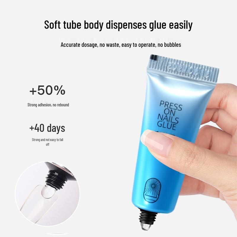 Набор твердого УФ-геля для ногтей: Светоотверждаемый и прочный клей-адгезив со спреем-снимателем для нейл-арта