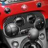 Real Soft Carbon Fiber For Fiat 500 2008-2024 Abarth 595 2012 2013 2014 2015 2016-2024 Abarth 695 2017-2024 AC Control Frame