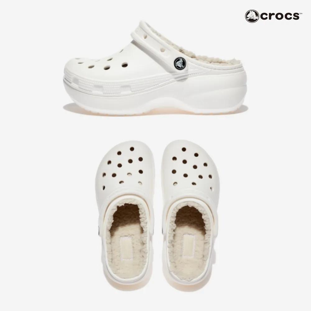 Оригинальные Crocs Унисекс Студенческие Зимние Меховые Crocs Меховые Тапочки Меховые Шлепанцы Офис Школа Меховая Обувь Для Дома Зимние Сапоги Белые