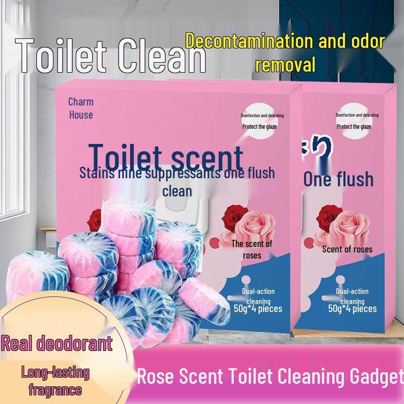 Гардения Двухцветная Синий Пузырь Очиститель для унитаза и Освежитель воздуха - Долгоиграющий аромат