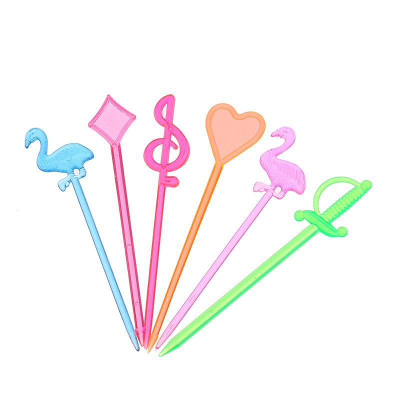 50шт фруктовая палочка пластиковая вилка вилка для кондитерских изделий многоразовая фруктовая десертная вилка для фруктов
