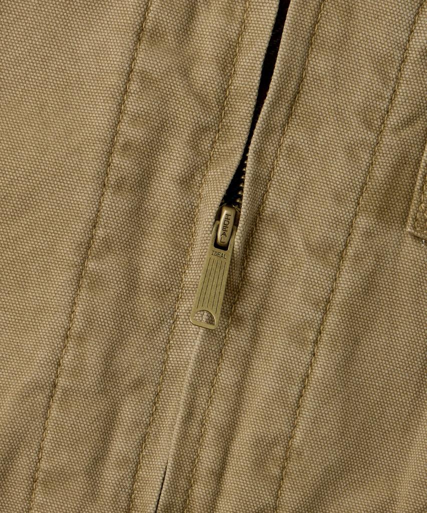 OUTSTANDING 50S Blanket-Lined Zip Work Jacket_Khaki