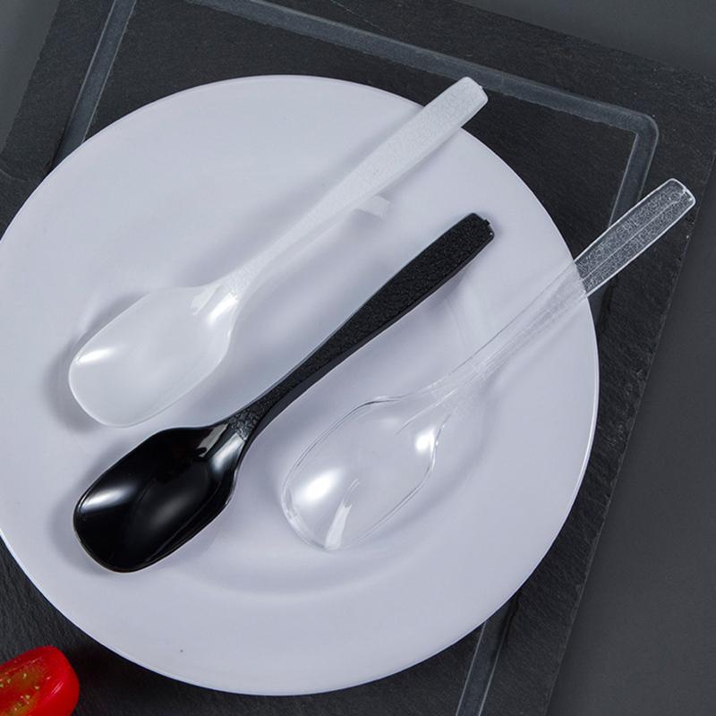 Мини Пластиковые Ложки Столовые Ложки Для Желе Мороженого Десерта Закуски Пластиковая Ложка Для Вечеринки