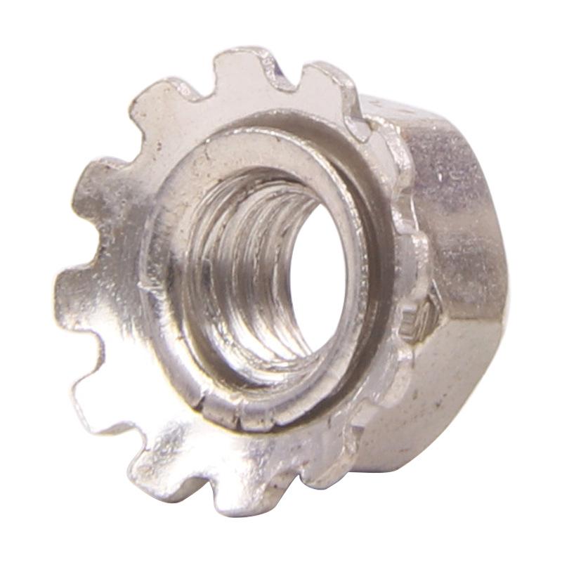 Шестигранная стопорная гайка типа K из нержавеющей стали 304 (М3/М4/М5/М6)